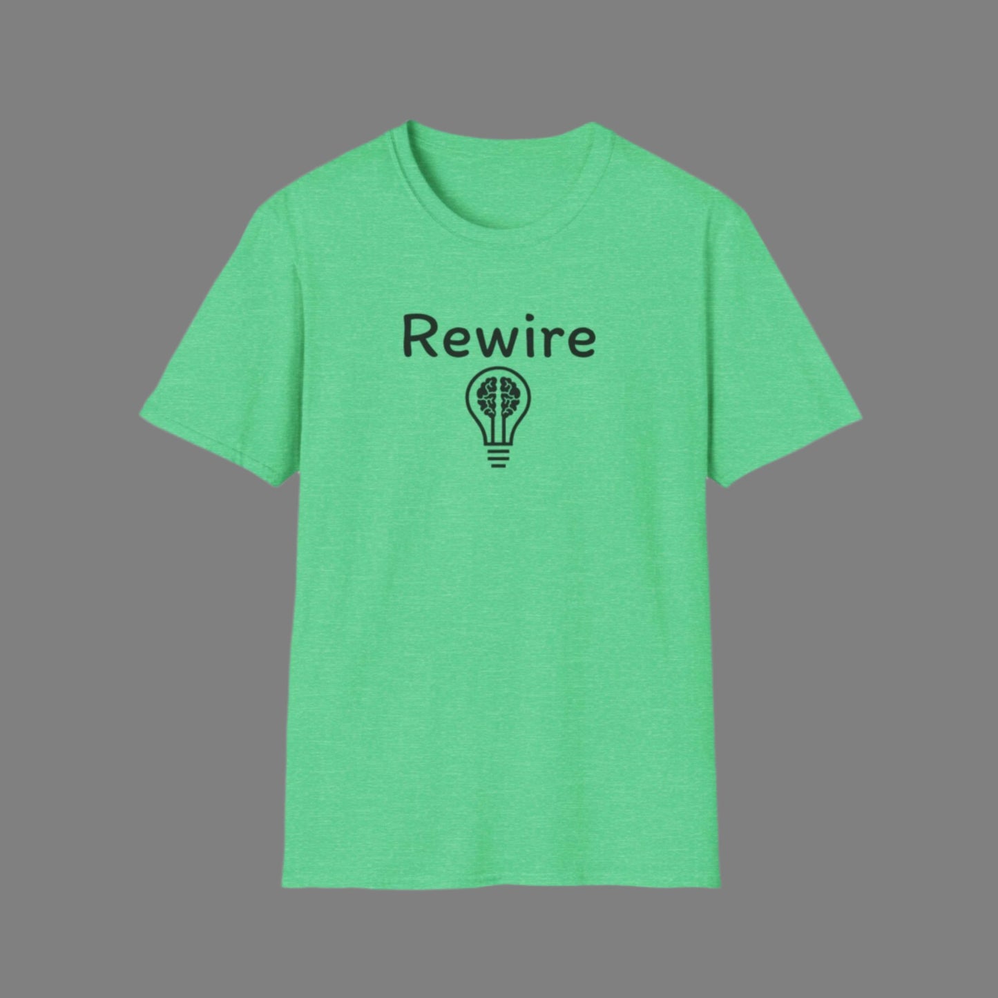 Rewire Your Brain "Lightbulb" Unisex Softstyle T-Shirt