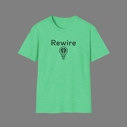 Rewire Your Brain "Lightbulb" Unisex Softstyle T-Shirt