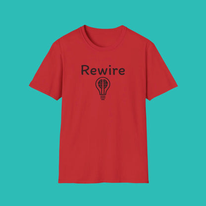 Rewire Your Brain "Lightbulb" Unisex Softstyle T-Shirt