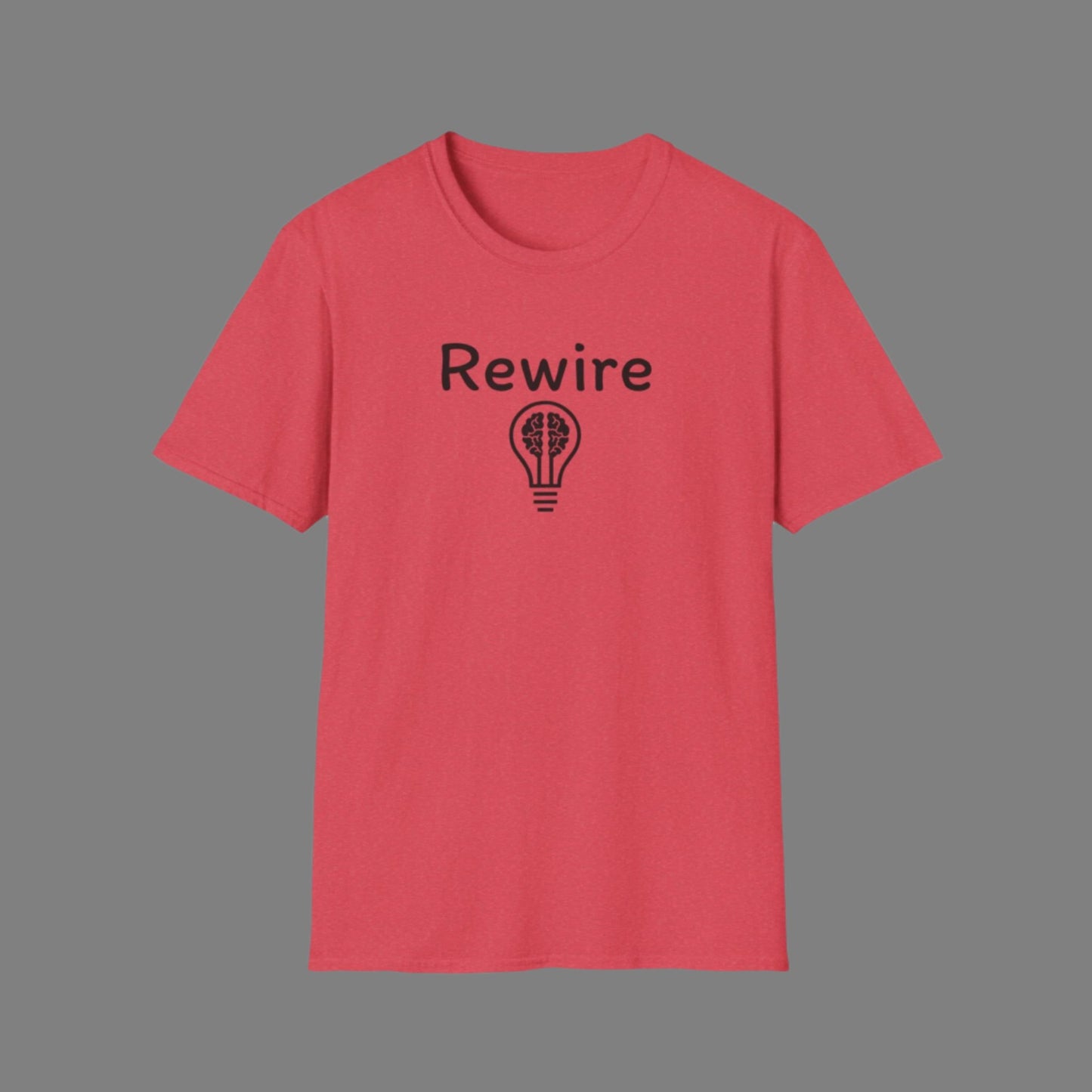 Rewire Your Brain "Lightbulb" Unisex Softstyle T-Shirt