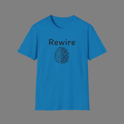 Rewire Brain Flowers Unisex Softstyle T-Shirt