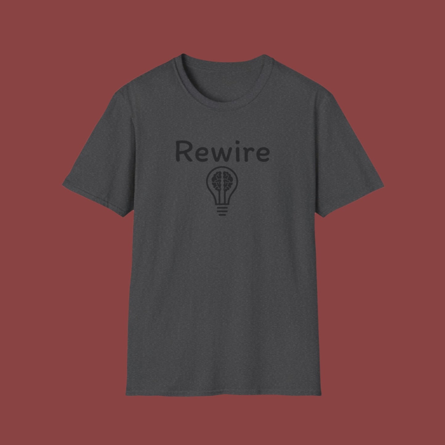 Rewire Your Brain "Lightbulb" Unisex Softstyle T-Shirt