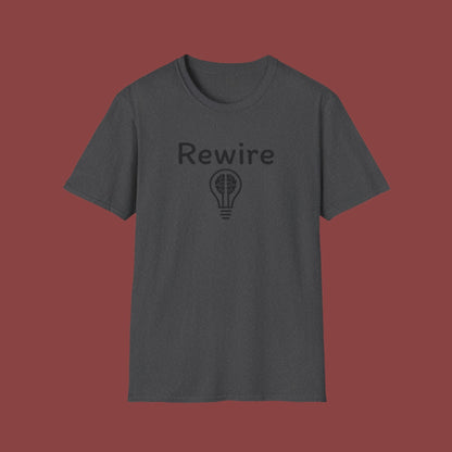 Rewire Your Brain "Lightbulb" Unisex Softstyle T-Shirt