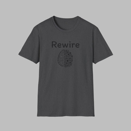 Rewire Brain Flowers Unisex Softstyle T-Shirt