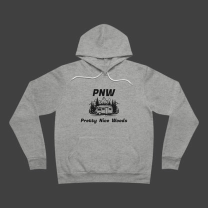 PNW "Pretty Nice Woods" Camper Fleece Pullover Hoodie