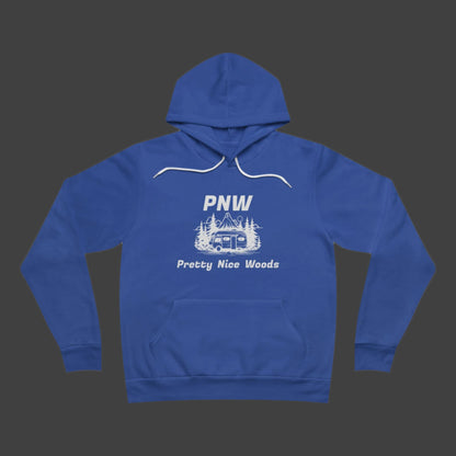 PNW "Pretty Nice Woods" Camper Fleece Pullover Hoodie